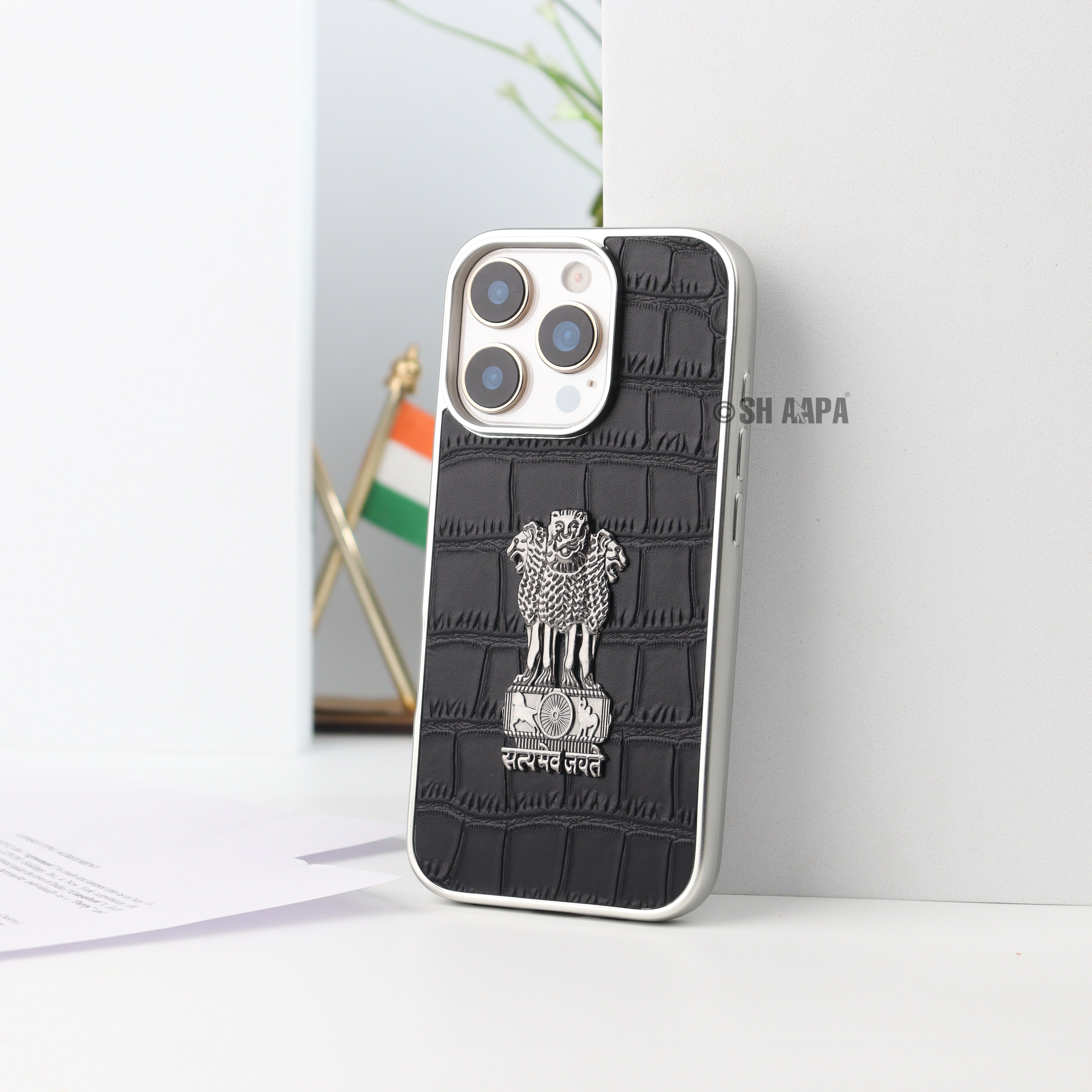 Satyamev Jayate Faux Leather Case - iPhone