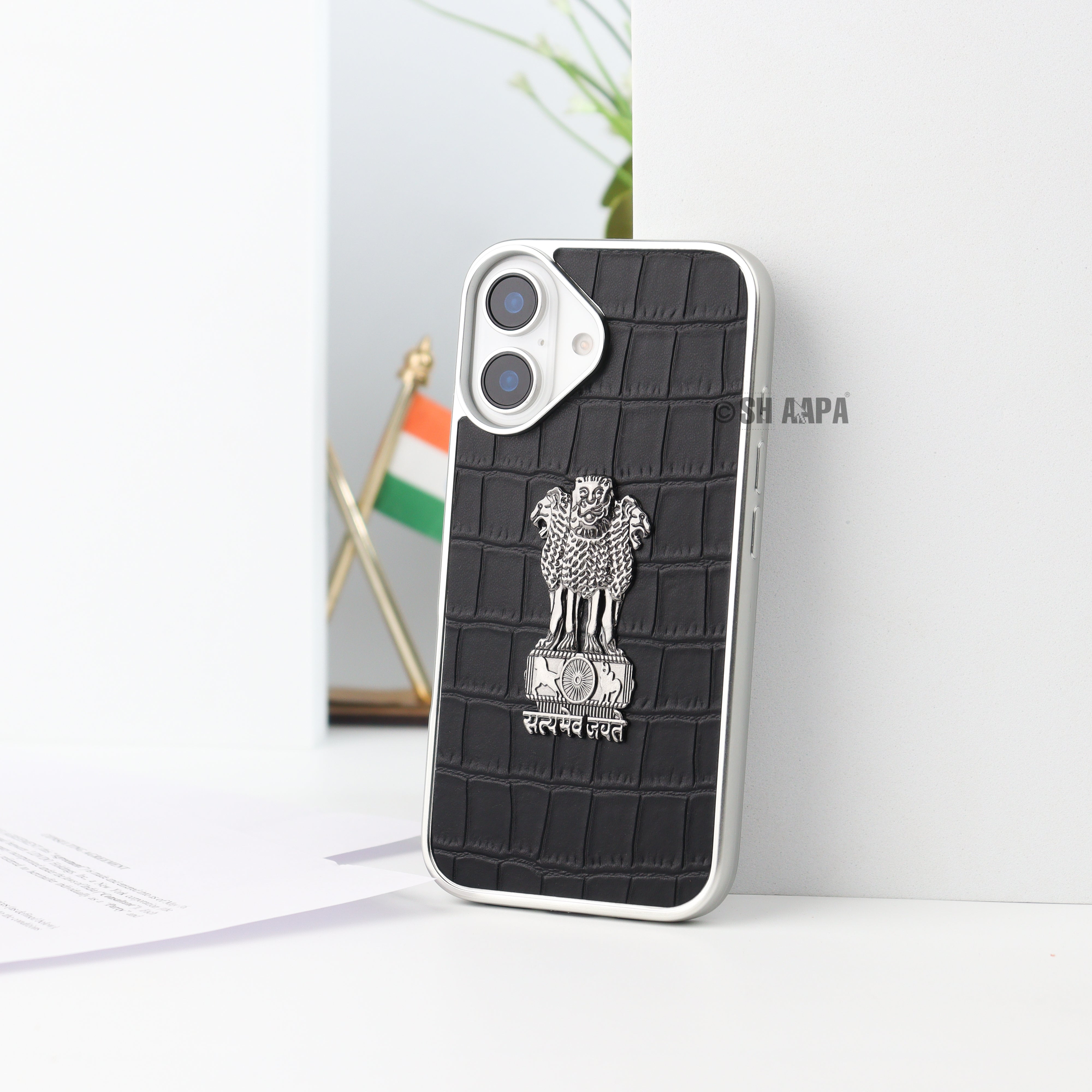 Satyamev Jayate Faux Leather Case - iPhone