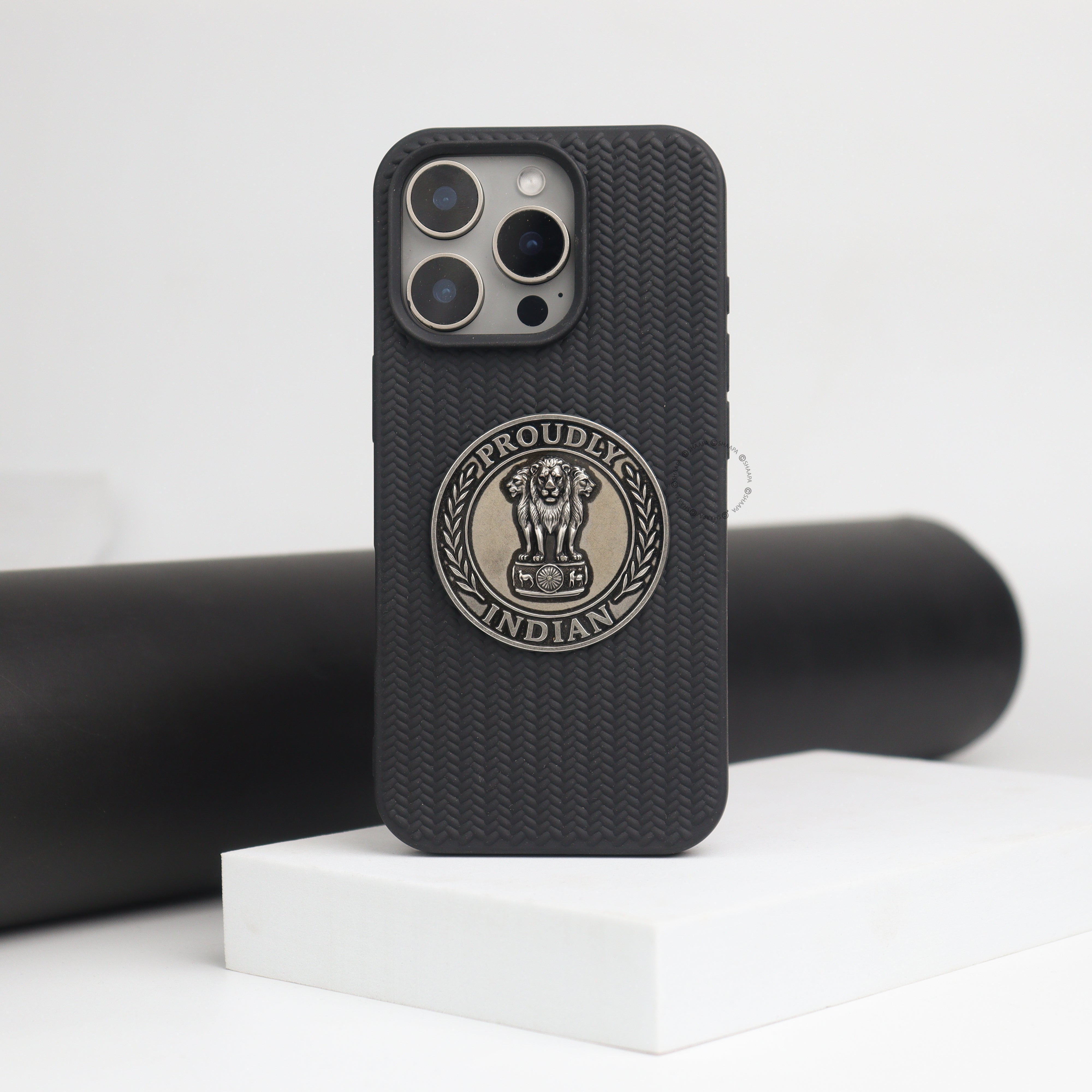 Proudly Indian Woven Leather Case - iPhone