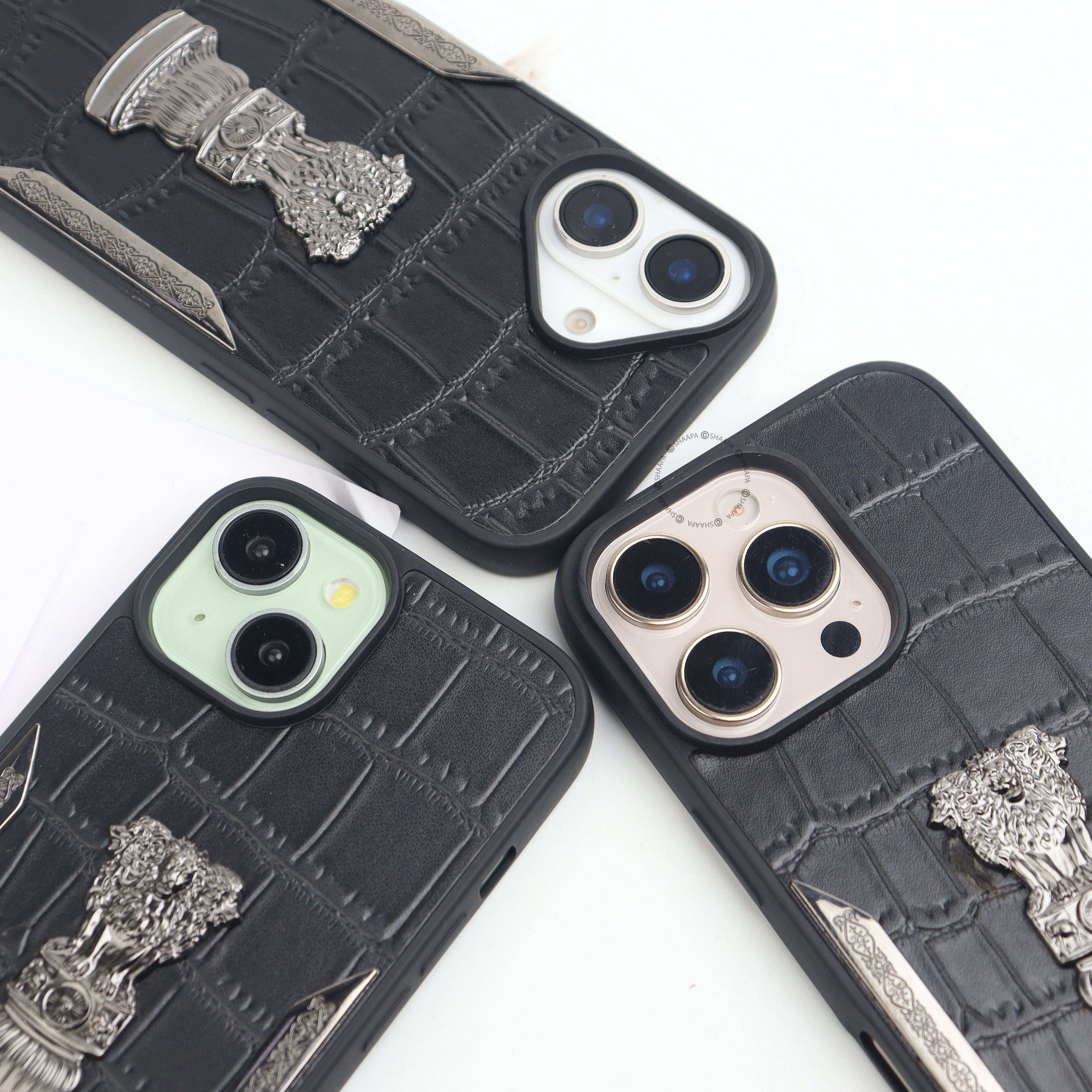 Ashok Stambh Textured Leather Case - iPhone