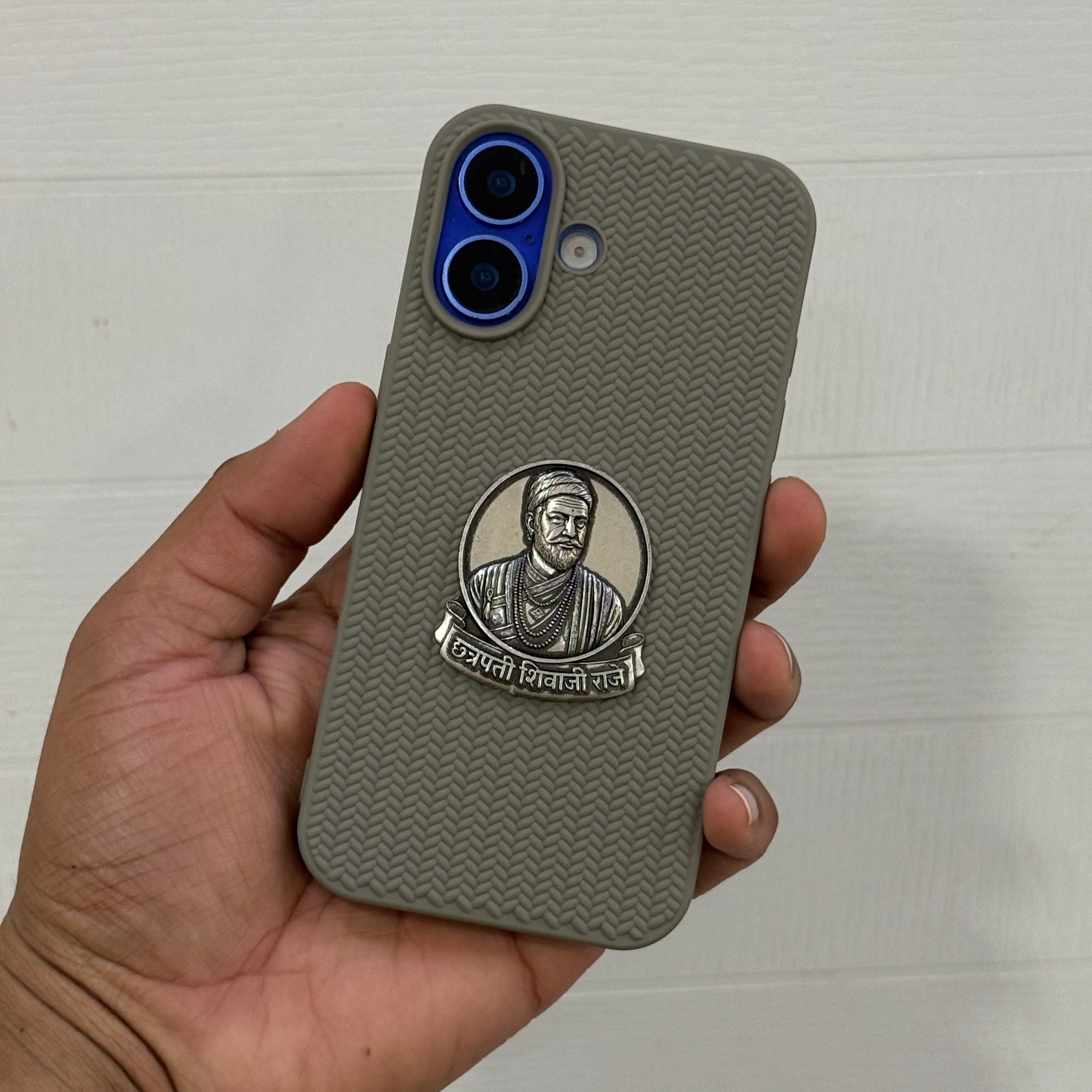 Chhatrapati Shivaji Woven Leather Case - iPhone