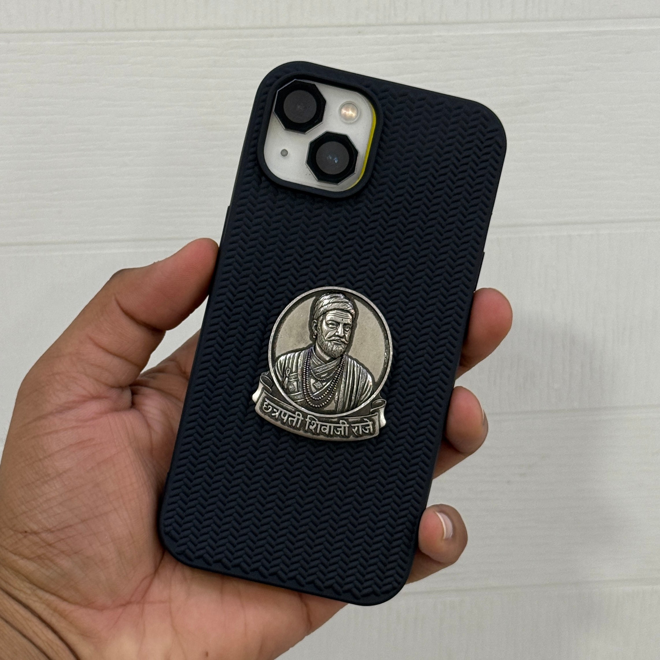 Chhatrapati Shivaji Woven Leather Case - iPhone
