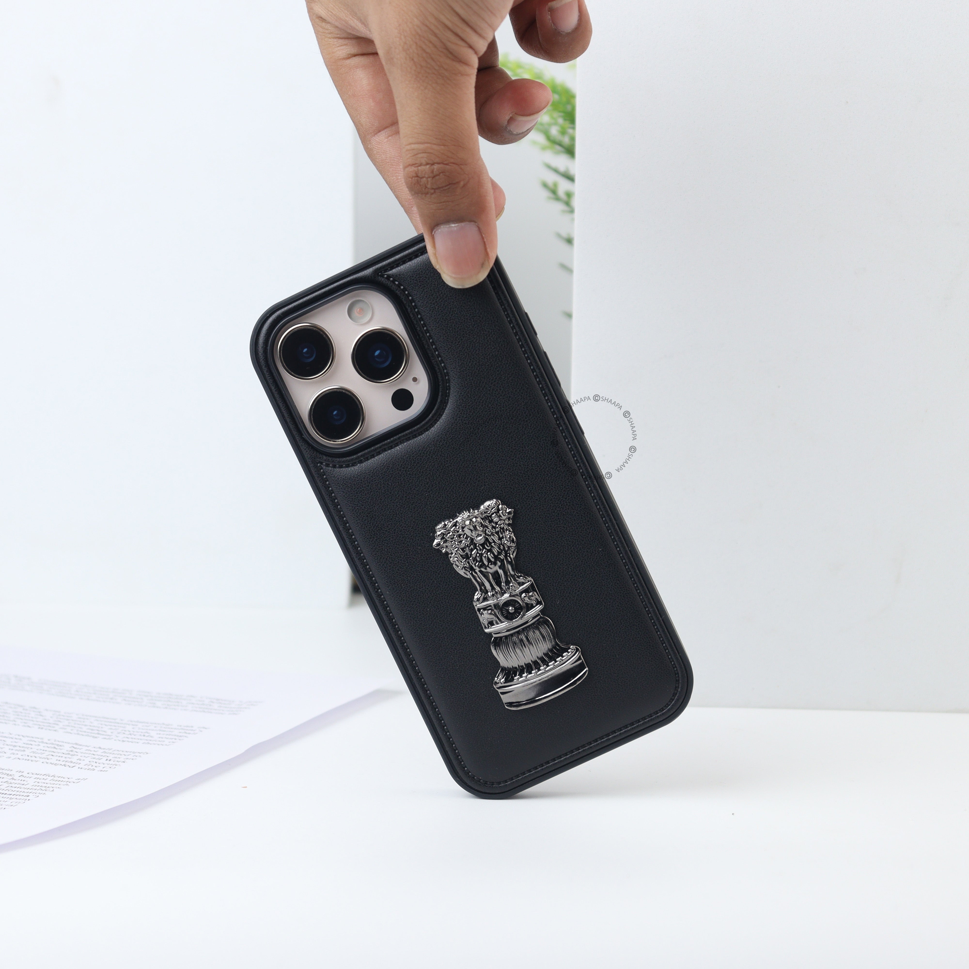 Ashok Stambh Leather Case - iPhone